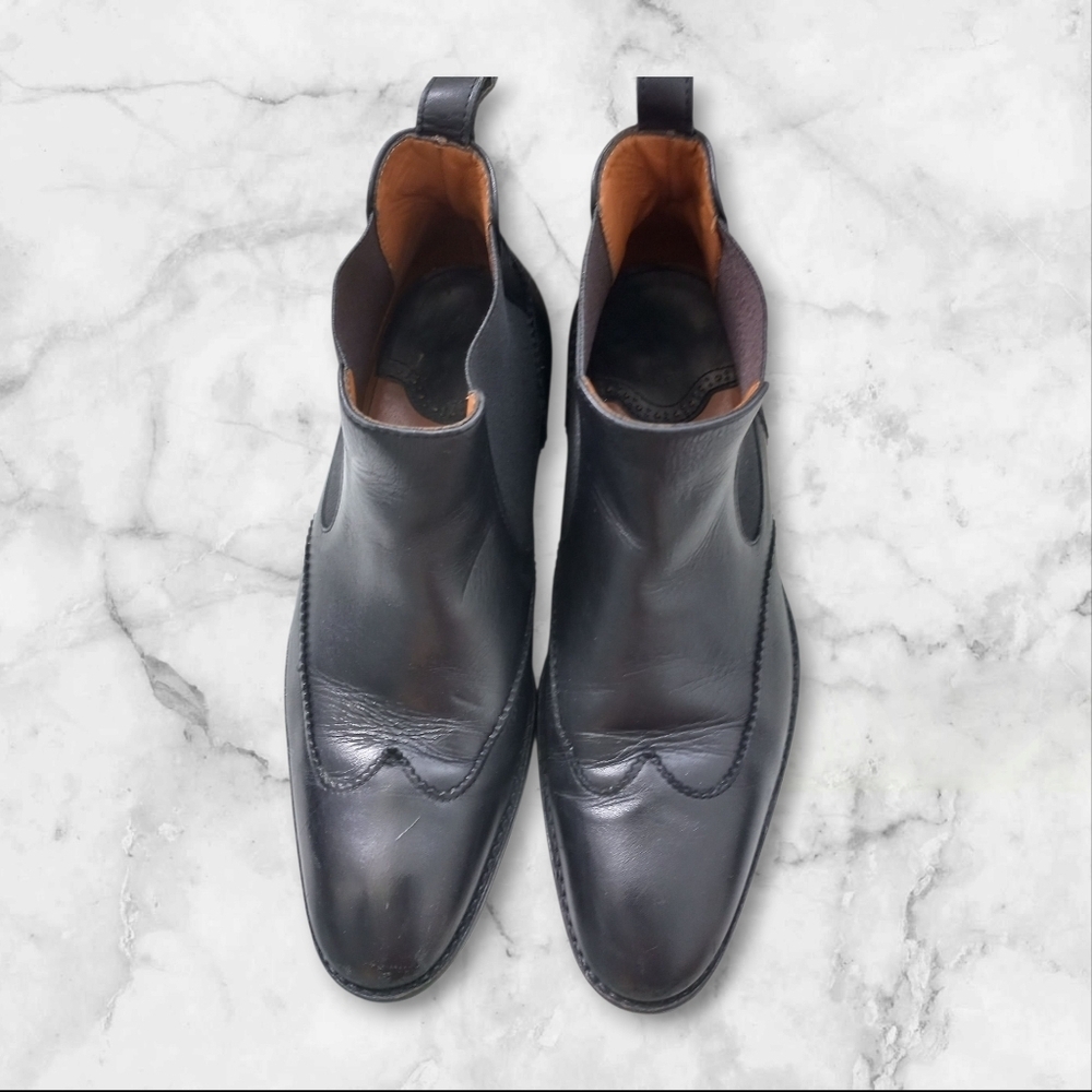 Men's Black Leather Dress Shoes Size 6 US